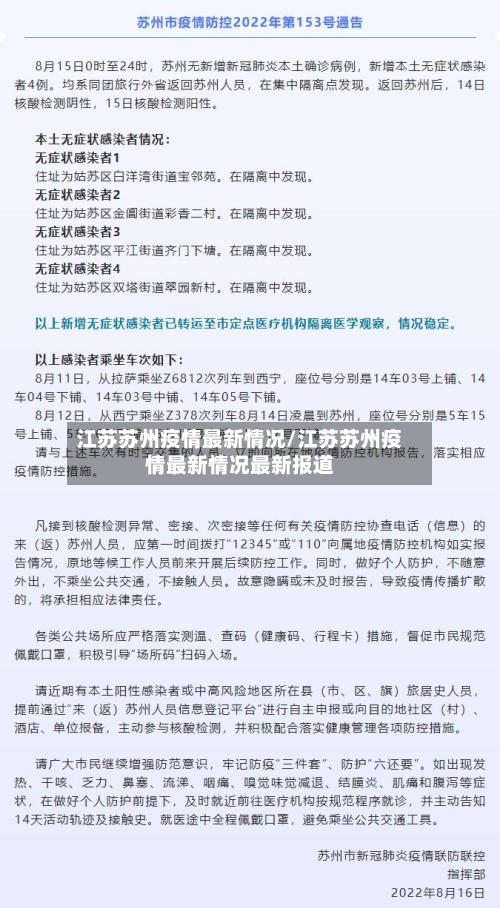江苏苏州疫情最新情况/江苏苏州疫情最新情况最新报道-第1张图片