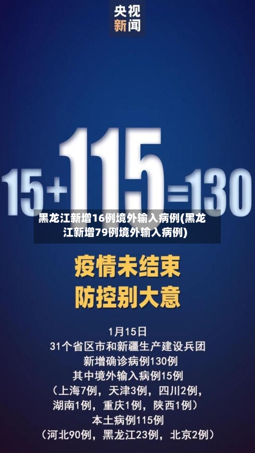 黑龙江新增16例境外输入病例(黑龙江新增79例境外输入病例)-第2张图片