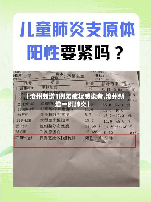 【沧州新增1例无症状感染者,沧州新增一例肺炎】-第1张图片