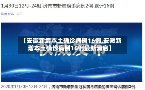 【安徽新增本土确诊病例16例,安徽新增本土确诊病例16例最新消息】-第2张图片