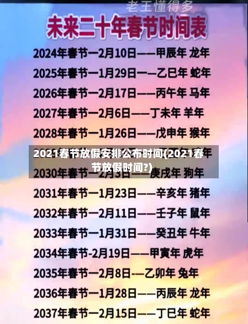 2021春节放假安排公布时间(2021春节放假时间?)-第3张图片