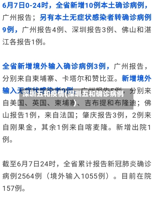 深圳五和疫情(深圳五和确诊病例)-第2张图片