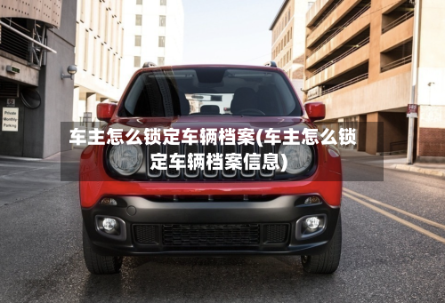 车主怎么锁定车辆档案(车主怎么锁定车辆档案信息)-第2张图片