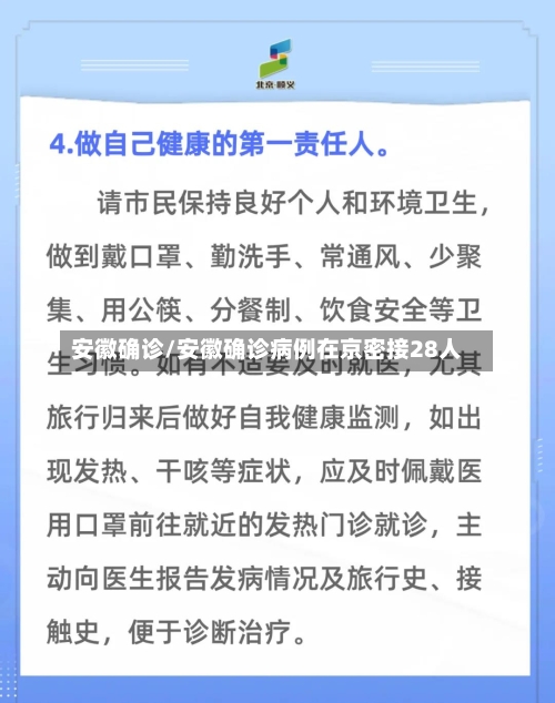 安徽确诊/安徽确诊病例在京密接28人-第1张图片
