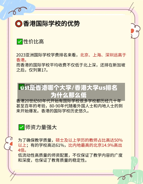 ust是香港哪个大学/香港大学us排名为什么那么低-第2张图片
