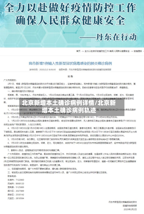北京新增本土确诊病例详情/北京新增本土确诊病例轨迹-第1张图片