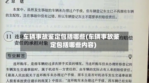 车辆事故鉴定包括哪些(车辆事故鉴定包括哪些内容)-第3张图片