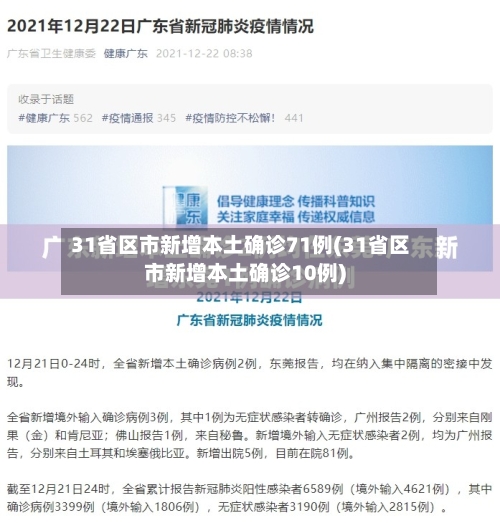 31省区市新增本土确诊71例(31省区市新增本土确诊10例)-第1张图片
