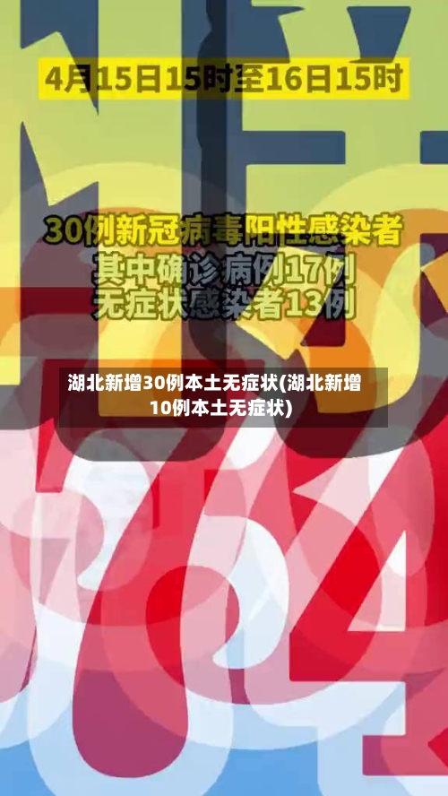 湖北新增30例本土无症状(湖北新增10例本土无症状)-第1张图片