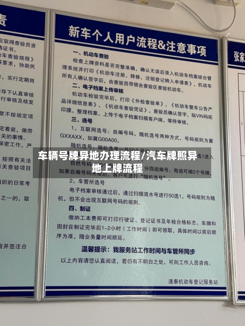 车辆号牌异地办理流程/汽车牌照异地上牌流程-第1张图片