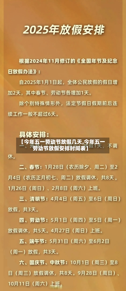 【今年五一劳动节放假几天,今年五一劳动节放假安排时间表】-第2张图片