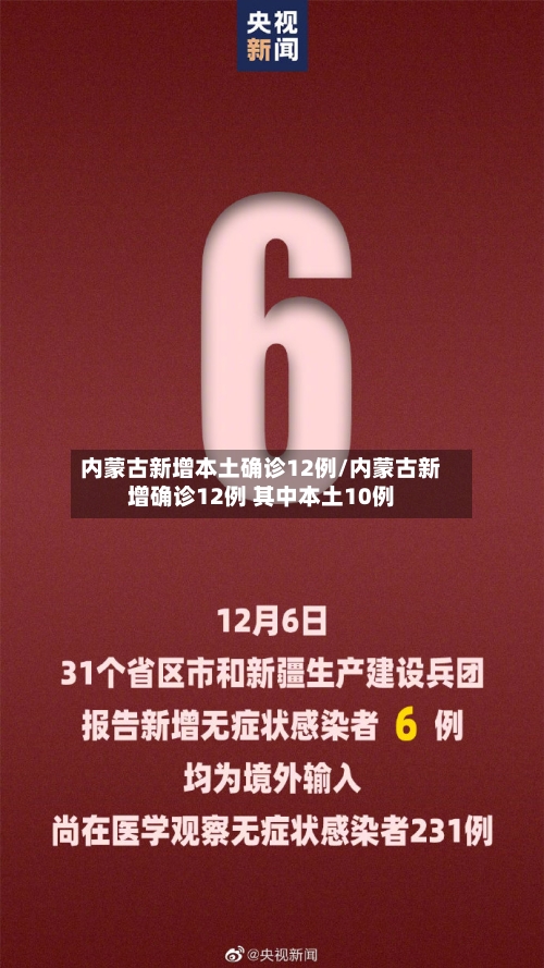 内蒙古新增本土确诊12例/内蒙古新增确诊12例 其中本土10例-第1张图片