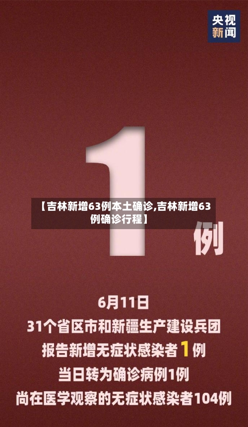 【吉林新增63例本土确诊,吉林新增63例确诊行程】-第1张图片