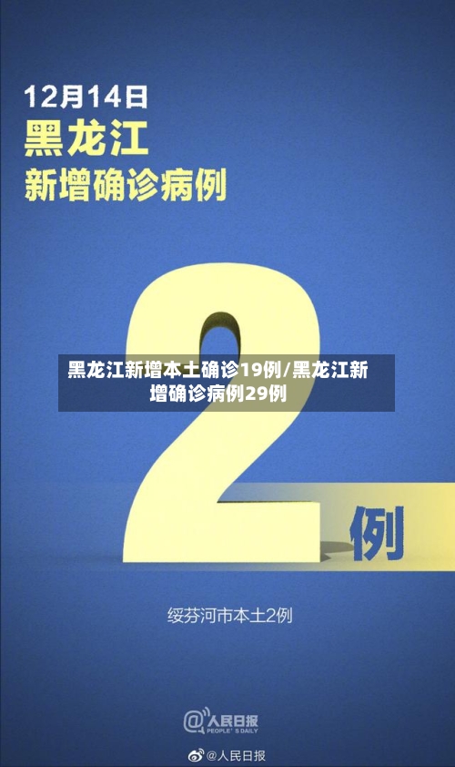 黑龙江新增本土确诊19例/黑龙江新增确诊病例29例