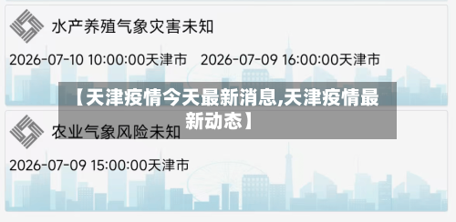 【天津疫情今天最新消息,天津疫情最新动态】-第2张图片