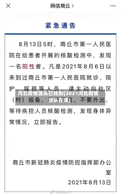 河北疫情源头已找到(2021河北疫情源头在哪)-第2张图片