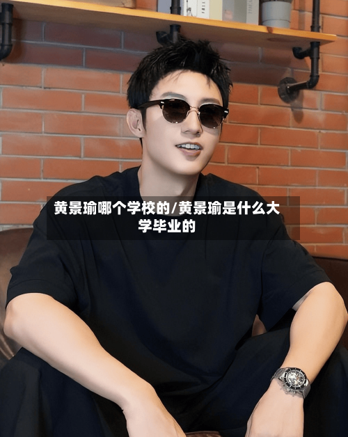 黄景瑜哪个学校的/黄景瑜是什么大学毕业的-第1张图片