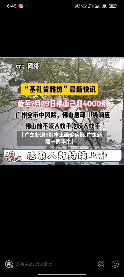 【广东新增1例本土确诊病例,广东新增一例本土】