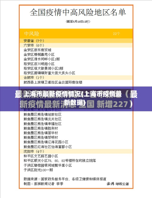 上海市最新疫情情况(上海市疫情最新数据)-第2张图片