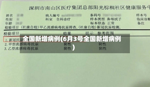 全国新增病例(6月3号全国新增病例)-第3张图片