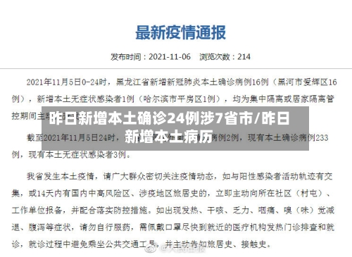 昨日新增本土确诊24例涉7省市/昨日新增本土病历-第2张图片