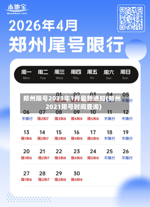 郑州限号2023年1月最新通知(郑州2021限号时间查询)-第1张图片