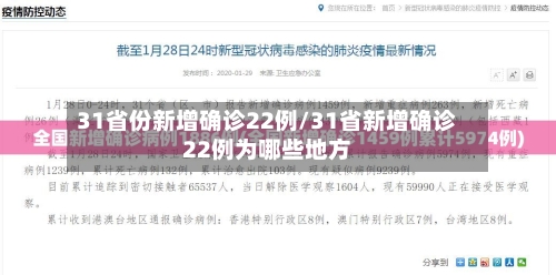 31省份新增确诊22例/31省新增确诊22例为哪些地方