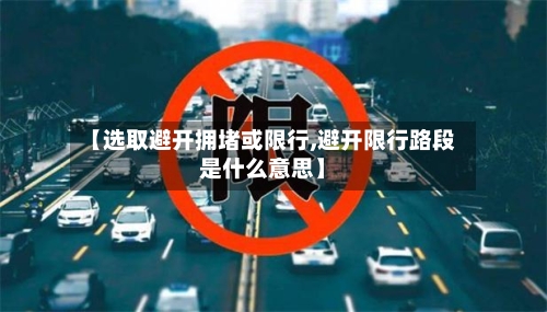 【选取避开拥堵或限行,避开限行路段是什么意思】-第2张图片