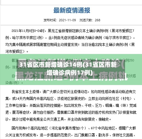 31省区市新增确诊14例(31省区市新增确诊病例17例)-第1张图片