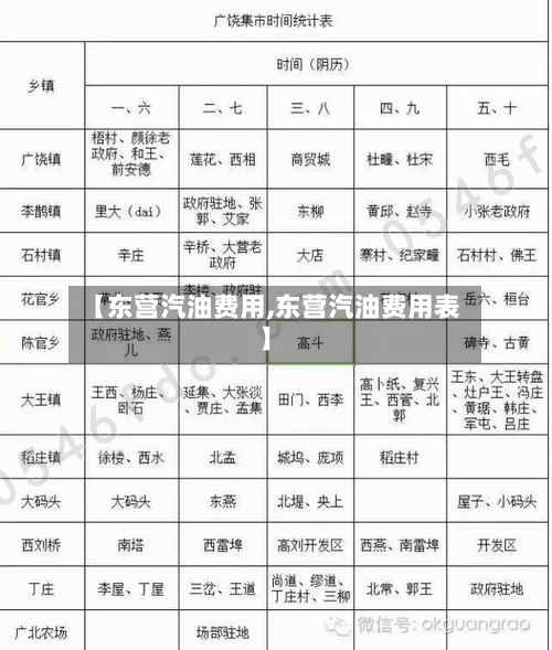 【东营汽油费用,东营汽油费用表】-第1张图片
