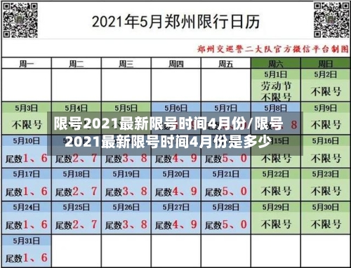 限号2021最新限号时间4月份/限号2021最新限号时间4月份是多少-第2张图片