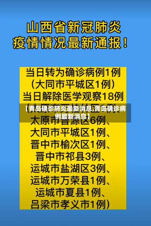 【青岛确诊肺炎最新消息,青岛确诊病例最新消息】-第1张图片