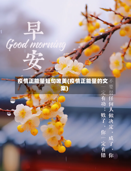 疫情正能量短句唯美(疫情正能量的文案)-第2张图片