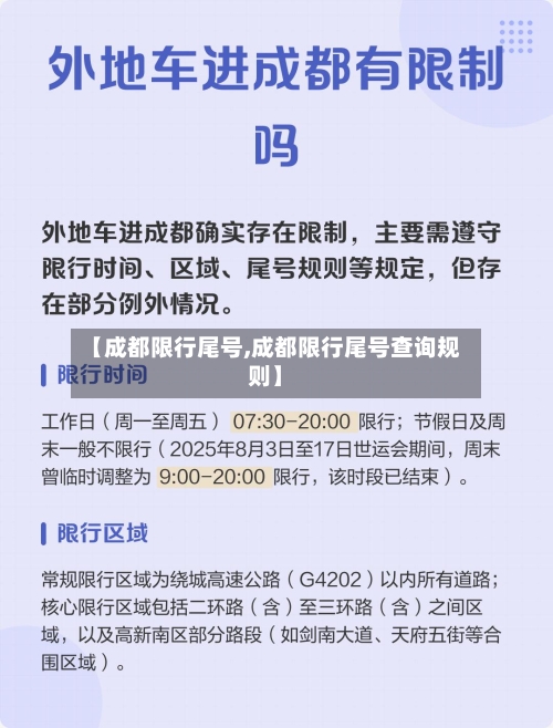 【成都限行尾号,成都限行尾号查询规则】-第1张图片