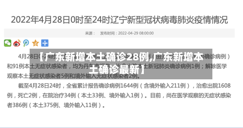 【广东新增本土确诊28例,广东新增本土确诊最新】-第1张图片