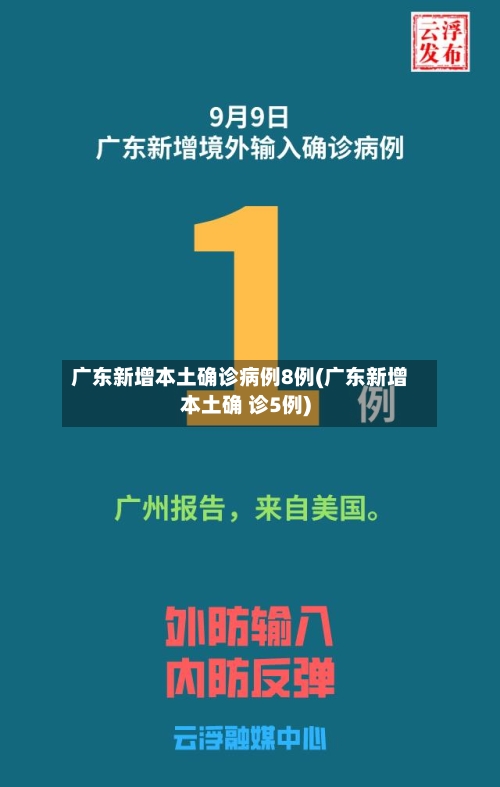 广东新增本土确诊病例8例(广东新增本土确 诊5例)