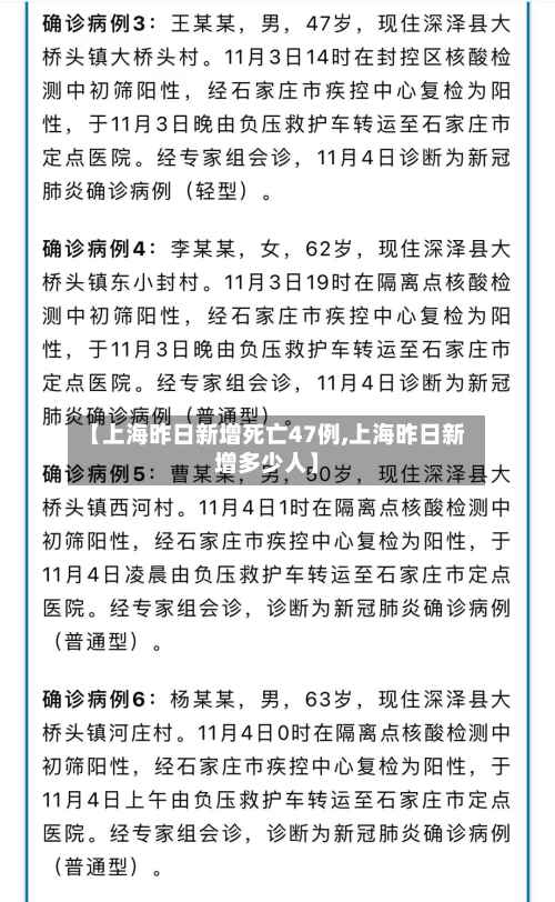 【上海昨日新增死亡47例,上海昨日新增多少人】-第1张图片