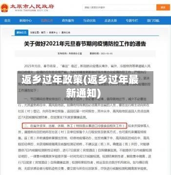 返乡过年政策(返乡过年最新通知)-第1张图片