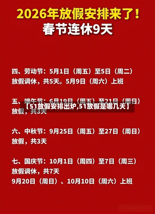 【51放假安排出炉,51放假是哪几天】-第1张图片