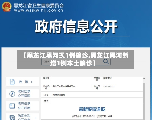 【黑龙江黑河现1例确诊,黑龙江黑河新增1例本土确诊】-第2张图片