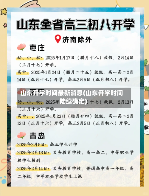 山东开学时间最新消息(山东开学时间陆续确定)