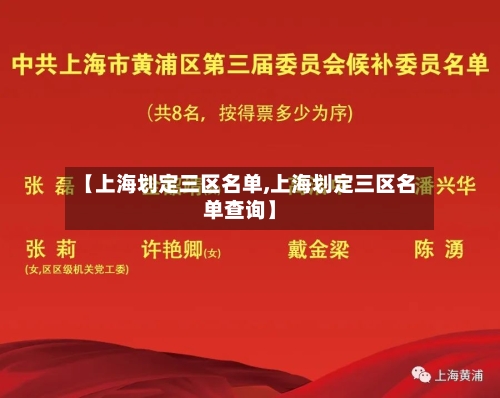 【上海划定三区名单,上海划定三区名单查询】-第1张图片