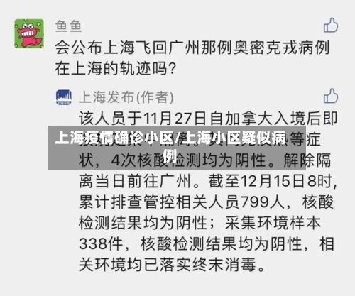 上海疫情确诊小区/上海小区疑似病例-第3张图片
