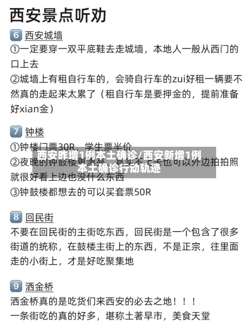 西安昨增1例本土确诊/西安新增1例本土确诊行动轨迹-第2张图片