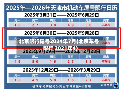 北京限行尾号2024年7月(北京车号限行 2021年4)-第2张图片