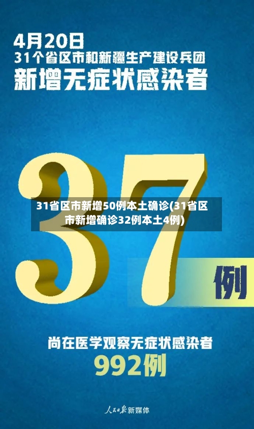 31省区市新增50例本土确诊(31省区市新增确诊32例本土4例)
