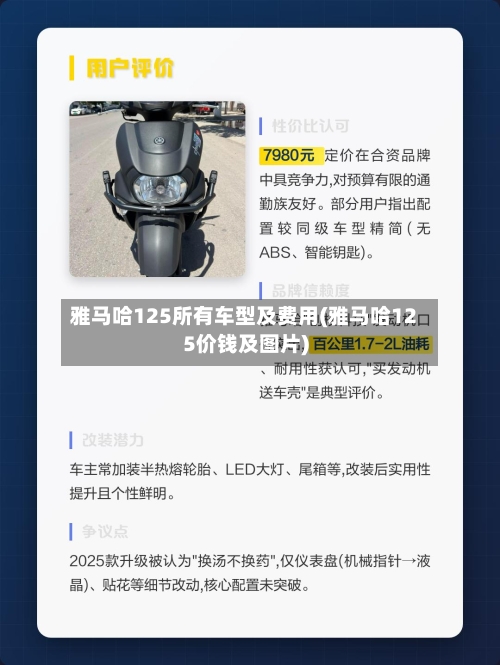 雅马哈125所有车型及费用(雅马哈125价钱及图片)-第3张图片