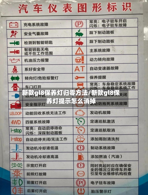 新款gl8保养灯归零方法/新款gl8保养灯提示怎么消掉