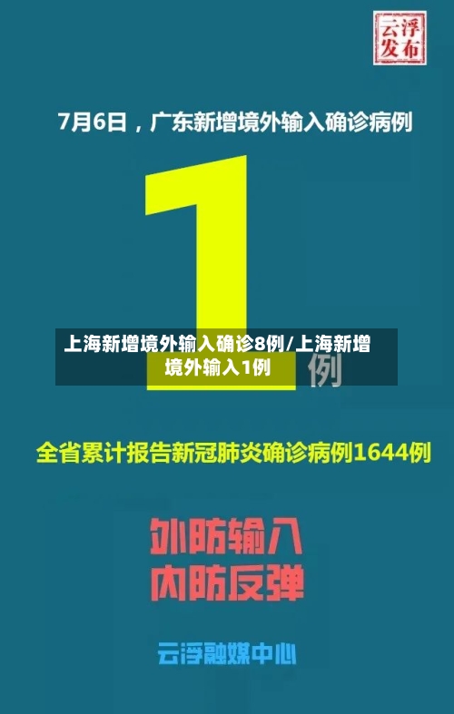 上海新增境外输入确诊8例/上海新增境外输入1例-第1张图片