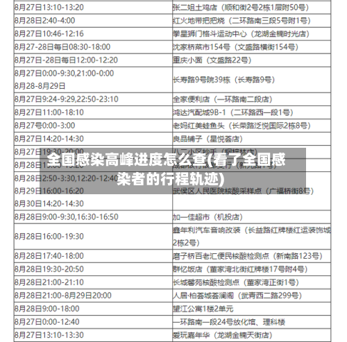 全国感染高峰进度怎么查(看了全国感染者的行程轨迹)-第2张图片